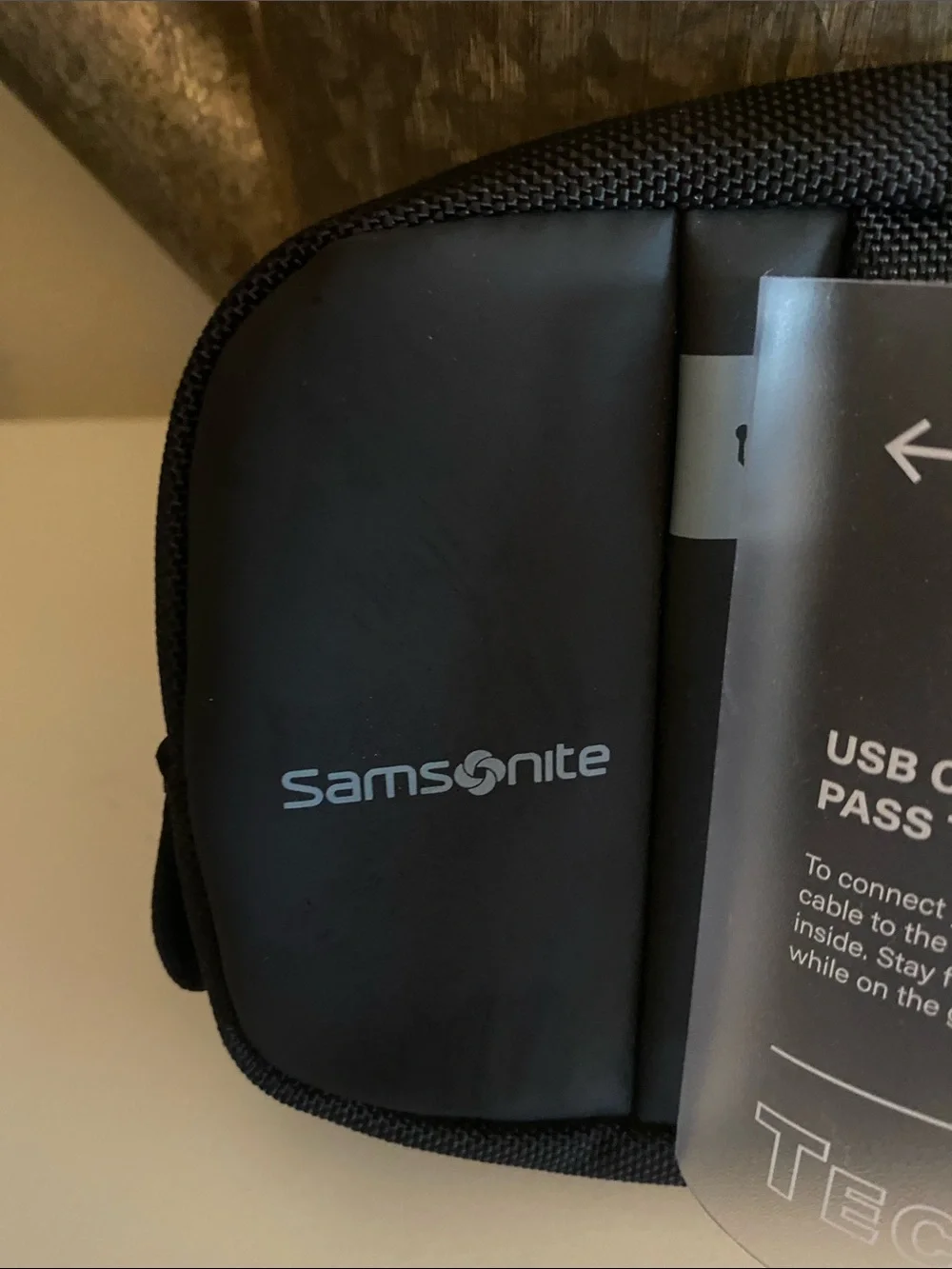 Brand New Samsonite TecKIT Electronics Pouch in Black